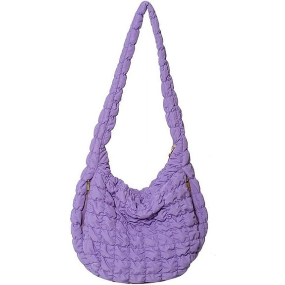 Quilted Tote Bag Large Puffer Crossbody Bag Women Puffy Shoulder Bag Quilted Padding Hobo Tote Bag