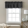 thumbnail image 3 of Geometric Black Valance Curtain Ethnic Stripes Window Valances Rod Pocket Short Curtains Window Treatments for Kitchen Bedroom Bathroom Laundry 54" x 18", 3 of 9