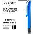 thumbnail image 3 of NEIKO 40343A COB LED Pocket Work Light, LED and UV Mini Work Light, Up to 200 Lumens with a Hands-Free Magnetic Mount Base, Battery-Powered Blacklight, 3 of 7