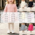 thumbnail image 3 of JUMEYU Baby Girls Ruffled Flannel Long Sleeve Medium Length Solid Color Casual Dress 9 12 Months (White,9-12 Months), 3 of 7