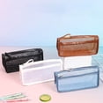 thumbnail image 4 of Makeup Bag, Clear Cosmetic Pouch, Travel Organizer with Durable Mesh, Zippered Storage Pouch for Accessories, 4 of 7