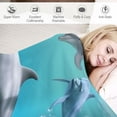 thumbnail image 3 of Nawypu  Dolphin Underwater World Pattern Super Soft Throw Blanket for Bed Sofa Lightweight Blanket for All Seasons, 3 of 6