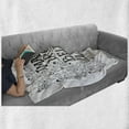 thumbnail image 5 of Saying Soft Flannel Fleece Blanket, Imagine Dream Believe Always Wording with Swirls Stars Leaves Drawn by Hand, Cozy Plush for Indoor and Outdoor Use, 70" x 90", Charcoal Grey White, by Ambesonne, 5 of 5