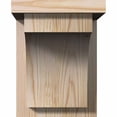 thumbnail image 2 of 7 1/2"W x 10"D x 10"H Huntington Smooth Corbel w/Backplate, Douglas Fir, 2 of 9