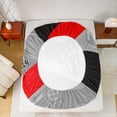 thumbnail image 4 of Erosebridal Gamer Bed Sheets Set And Gaming Bedding Set Video Game Controller Fitted Sheets 3Pcs Sheets Includes 1 Fitted Sheet & 1 Flat Sheet With 1 Pillowcase Red Black (Twin), 4 of 5