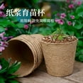 thumbnail image 3 of Nvzi 25 pieces pulp seedling cup nutrition pot biodegradable seedling pot cultivation pot disposable paper nutrition cup breeding pot 3.23 * 3.07 in, 3 of 4