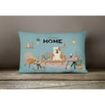 thumbnail image 4 of Carolines Treasures CK7970PW1216 Fawn White English Bulldog Sweet Home Canvas Fabric Decorative Pillow 12H x16W, 4 of 4