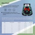 thumbnail image 7 of Hansber Kids Muay Thai Boxing Shorts Elastic Waist Printed Kickboxing Training Shorts Youth Martial Arts Fight Trunks Blue L-110, 7 of 7