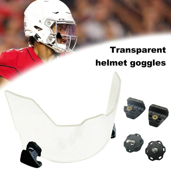 Meileang Football Visor for Youth Adult Football Helmet Eyeshield Visor Scratch Resistant UV Block Facial Protection Visor for Football Sports