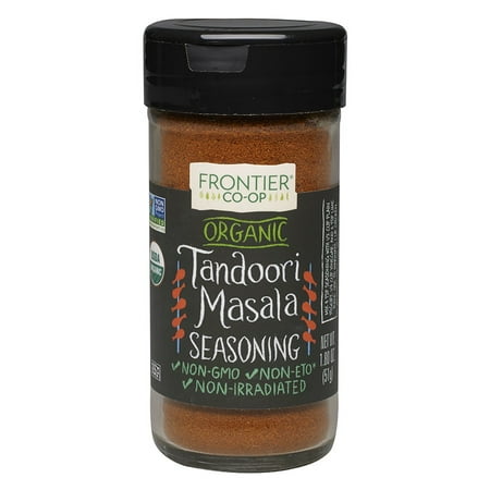 (2 Pack) Frontier Organic Seasoning, Tandoori Masala, 1.8 (Best Pav Bhaji Masala)