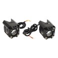 thumbnail image 4 of Par de focos LED para motocicleta de 10 W, luz de conducción auxiliar de haz alto y bajo, iluminación blanca y amarilla, IP68, resistente al agua para motocicleta, 4 of 15