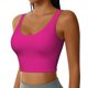 thumbnail image 2 of Fotbe Darkmagenta Sujetador Deportivo Largo sin Aros para Mujer con Almohadillas y Soporte Medio, Transpirable y Absorbente, Camiseta Tipo Chaleco o Tank Top-Small, 2 of 8