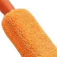 thumbnail image 3 of Cepillo de microfibra para llanta de rueda, multiusos, portátil, reutilizable, suave, para detalles de neumáticos, cepillo de limpieza para motores, SUV, guardabarros, rejillas de Naranja Yotijar cepillo para llantas, 3 of 7