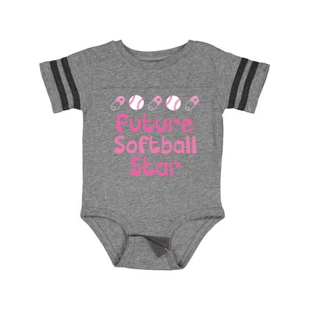 

Inktastic Future Softball Star Gift Baby Girl Bodysuit