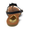 thumbnail image 2 of Victoria K Women's Faux Fur And Pearls Sandals, 2 of 3