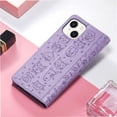 thumbnail image 4 of Funda Cartera FOXDOCK para iPhone 14 , Flip PU con Relieve de Gatos y Perros, Tarjetero y Soporte, 4 of 6
