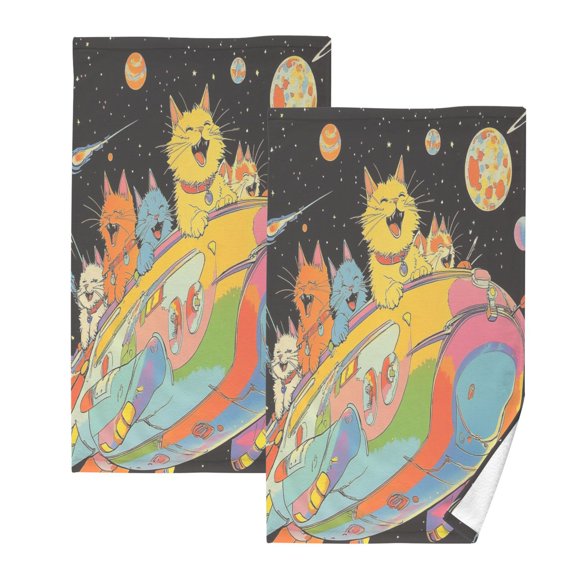 BZSMCE Face Towel Hand Towel Bath Towel Cotton Bath Towel Sets Hand Bath Towels Fashion Worldly Whiskers Pattern
