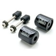 thumbnail image 1 of Krator Black Bar Ends Logo Hand Grip Handlebar End Caps Compatible with Suzuki Bandit 1200 1997-2000, 1 of 3