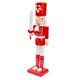 thumbnail image 4 of Cascanueces de madera de pie de 9,84'' de alto para manualidades, figuras de cascanueces navideños para Rojo, 4 of 9