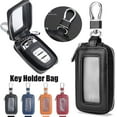 thumbnail image 4 of Multifunction Key Holder Bag Leather Case Ring Wallet Car Zipper Pouch Keychain, 4 of 9