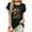 Black#2, variant on Casual Blouses for Women Summer Outfits Women's Floral Graphic Tees Short Sleeve Casual T-Shirts Boho Style Cute Summer Loose Fit Tops