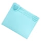thumbnail image 5 of Tapete de silicona para manualidades, lavable, multiusos, soporte para pinceles, paleta de pintura DIY Azul, 5 of 9