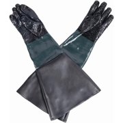 CHADWICK 1 Pair Sandblasting Cabinet Gloves 23.6",Blast Protection, with 2 Glove Holders,Safety Work Gloves