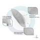 thumbnail image 4 of Almohada Down Alternative Súper Fresca Memory Foam Down Alternative, 4 of 8