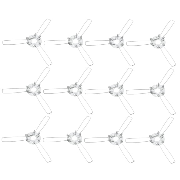 GOOHOCHY 12 Pcs Shade Bracket Lamp Holder Shades for Floor Lamps Brackets White