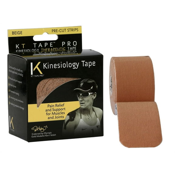 KT tape pro, 2"x20' beige pre-cut