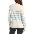 thumbnail image 2 of CeCe womens  Placement Stripe Pullover Sweater, l, Brown, 2 of 3