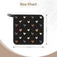 thumbnail image 3 of Sikiie Funny Chicken Pot Holders Kitchen Insulation Mats Heat Resistant Pot-Holder Oven Anti-Scald Pads for Cooking Baking, 7.1*7.1inch, 3 of 8
