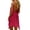 Red, variant on TAGOLD Womens Camis Sleeveless Round Neck Dress Solid Color Backless Linen Ruffle Dress