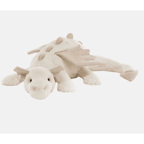 SNOW DRAGON Plush Toy Soft Stuffed White Plush Doll 50cm 20"