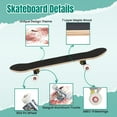 thumbnail image 4 of 31'' Complete Skateboard 7 Layer Canadian Maple Double Kick Deck Skateboards japanese cherry blossom cherry flower watercolor Skate Board for Beginner Adult Gifts, 4 of 5