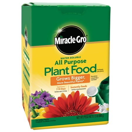 Miracle-Gro Water Soluble All Purpose Plant Food, 1.5