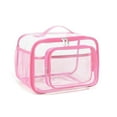 thumbnail image 2 of Storage Box, Portable Organizer, Transparent Multifunctional Folding Storage Bag for Travel Camping and Home, Durable Plastic Fabric with Widened Reinforced Handle, Odorless and Breathable Design, 2 of 3