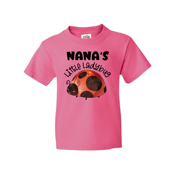 Inktastic Nana's Little Ladybug Youth T-Shirt