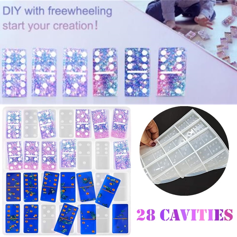 2x Silicone Dominoes Board Game DIY Making Mold Resin Epoxy Casting Mould Craft