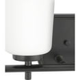 thumbnail image 4 of Adley Collection Four-Light Matte Black Etched Opal Glass New Traditional Bath Vanity Light, 4 of 14