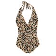 thumbnail image 6 of Clearance!NMMUED Push Up Swimsuits for Women, Shapewear Swimsuits for Women, Halter Swimsuits for Women, Ruched Swimsuits for Women, Slimming Swimsuits for Women, Khaki XL, 6 of 8