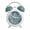 🥝 Green_New#329, variant on Retro Metal Twin Bell Clock Silent Non Ticking • Loud Bedside Clock • Soft Night Light • Heavy Sleeper Analog Desk Table Clock Adults