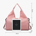 thumbnail image 2 of Travel Yoga Gym Bag for Adult Teen, Carrying Workout Gear, Makeup, and Accessories, Shoe Compartment and Wet Dry Storage Pockets, 2 of 7