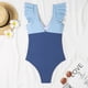 thumbnail image 4 of Traje de Baño Oversize de las Mujeres, Cremallera Deportes una Pieza con Panel Conservador Y Protector Solar para Buceo Y Surf, Traje de Surf, 4 of 4
