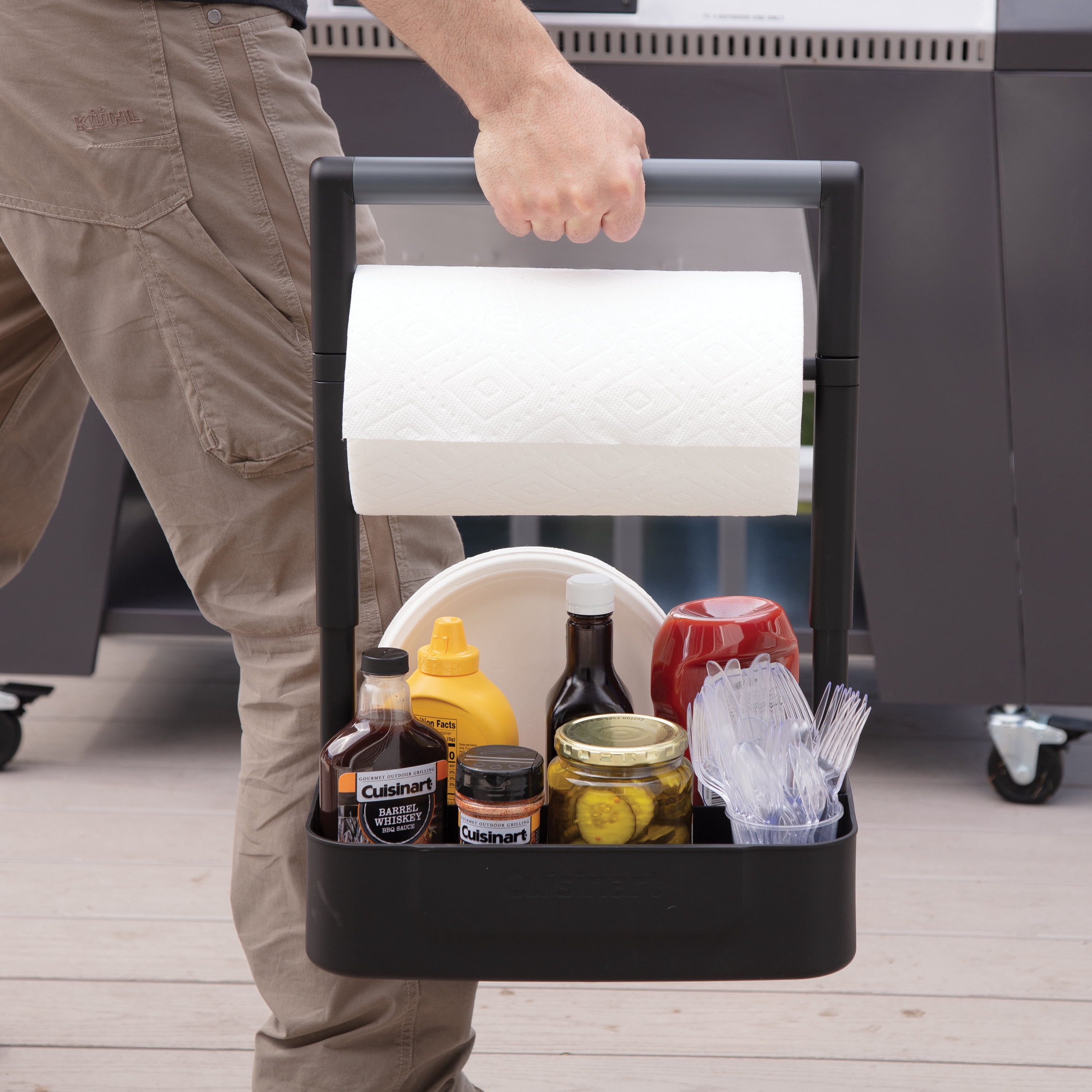 Cuisinart BBQ Grill Caddy, Black, Plastic