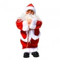 thumbnail image 1 of Adornos de muñeco de Papá Noel eléctrico Muñeco de peluche Figura de Papá Noel Estatua para sosteniendo una vela, 1 of 9