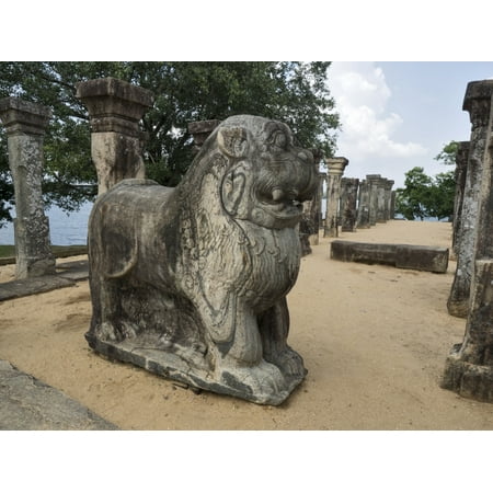 The Council Chamber of King Nissanka Malla 1187-1196 CE on the Island Garden Polonnaruwa North Central Province Sri Lanka Poster