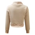 thumbnail image 3 of Vedolay Women's T Shirt Hoodies for Women Fall Fashion Sweatshirt Long Sleeve Pullover Casual Top,Beige M, 3 of 5