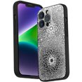 thumbnail image 1 of Compatible with iPhone 14 Pro Phone Case, Mandala-106 Case Men Women, Flexible Silicone Shockproof Case for iPhone 14 Pro, 1 of 1