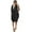 Black, variant on Plus Size Dress Women's Pocket Loose Dress Ladies Round Neck Casual Knee Length Dress Womens Dresses Orange